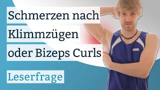 Schmerzen im Ellenbogen und Bizeps nach Klimmzügen oder Bizeps Curls [upl. by Bradstreet]