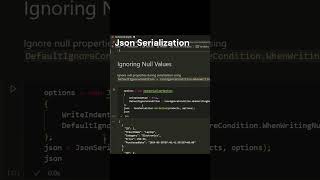 C  Net Tips Json Serialization shorts coding csharp dotnet json programming [upl. by Claudio910]