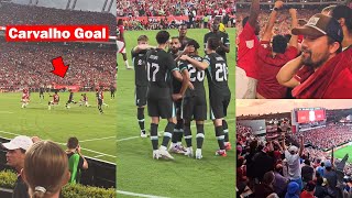 Liverpool Fans Reactions to Fabio Carvalho Goal vs Manchester United [upl. by Imeka974]