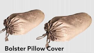 How To Sew a Bolster Pillow Cover For Beginners [upl. by Llennor]