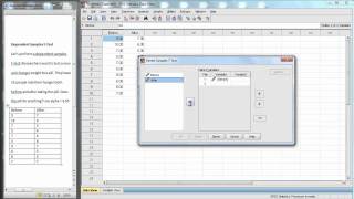 SPSS  Dependent Samples tTest [upl. by Oknuj641]