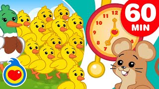 Cincuenta Patitos  Y Más Canciones Infantiles Divertidas 60 Min  Plim Plim [upl. by Beedon]