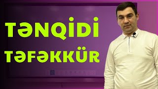 TƏNQİDİ TƏFƏKKÜR Təlimçi Coşqun Namazov 0515809428 [upl. by Fabe189]