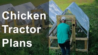 StressFree Chicken Tractor Plans for Raising Chickens [upl. by Oizirbaf]