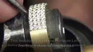 Micro pave straight row [upl. by Donell31]