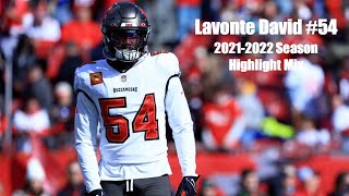 Lavonte David  20212022 Season Highlight Mix  Tampa Bay Buccaneers [upl. by Urbani]