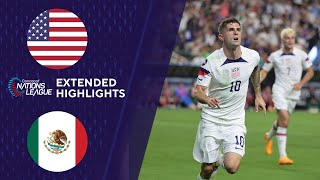 USA vs Mexico Extended Highlights  CONCACAF Nations League  CBS Sports Golazo [upl. by Kcirrag]