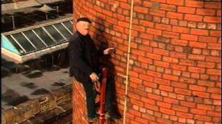 Fred Dibnah laddering a chimney Part 2 [upl. by Ulu]