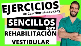 ➡️ 3 Ejercicios de REHABILITACIÓN VESTIBULAR fáciles y sencillos ✅ para hacer en casa [upl. by Arytahs]