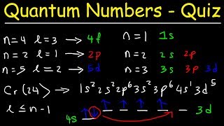 Orbitals Quantum Numbers amp Electron Configuration  Multiple Choice Practice Problems [upl. by Abehshtab]