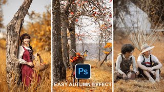 Use This Blend Mode to Create Realistic Autumn Tone Color Grading in Photoshop [upl. by Ycniuq]