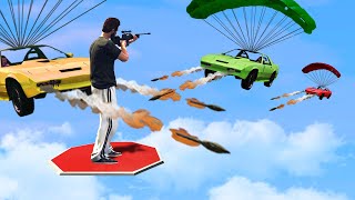 Can You HIT The SNIPER Off The Platform GTA 5 Funny Moments [upl. by Olrac]