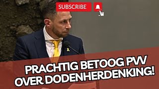 Prachtig betoog van PVVer Boon over de DODENHERDENKING [upl. by Aihsi109]