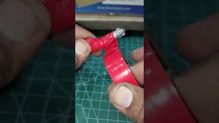 Pvc tape used right way wirejoint electricwire tools diytooltips [upl. by Enylcaj]