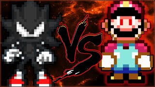 Dark sonic V2 VS Devil Mario In Mugen [upl. by Tacita287]