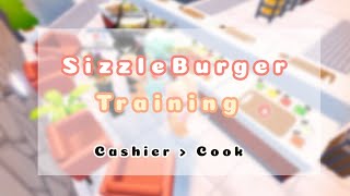 Sizzleburger Training LR POV Cashier to Cook [upl. by Binnie]