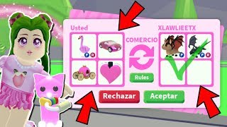 🌺24 HORAS CAMBIANDO SOLO COSAS ROSAS EN ADOPT ME RETO🌺 ROBLOX [upl. by Arleen]