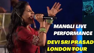 Mangli Live Performance in London  Dsp Concert Telugu  Oorantha Vennala Song  Ovo Arena 2024  4K [upl. by Senecal]