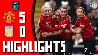 Highlights  Manchester United Women 50 Aston Villa Ladies  FA Womens Championship [upl. by Otilia]