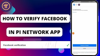 Facebook Verification on PI Network App  Pi Network [upl. by Louis]