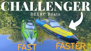 REVIEW DEERC 2104 Challenger Brushless RC Boat  SUPER FAST [upl. by Ramsa400]