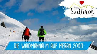 Südtirol Wandern ❤️ Skitour Meran 2000 im Winter ➡️ Meran ❄️ Urlaub in Südtirol [upl. by Lenaj]