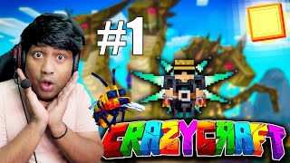 CRAZY CRAFT new update Episode 1 minecraft [upl. by Alrats976]