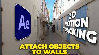 Attach Objects to Walls and Ground in After Effects  After Effects Tutorial [upl. by Ahsuas176]