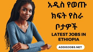 አዳዲስ ክፍት የስራ ቦታዎች  Latest Jobs in Ethiopia 2024 [upl. by Inek136]