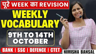 Learn Most Important Vocabulary Words  Weekly Vocabulary  पुरे Week का Revision  Nimisha Bansal [upl. by Yrojram]