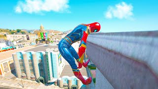 GTA 5 SPIDERMAN Ragdolls Compilation Falling Car Bike Stunt Ragdoll Spiderman Gameplay 12 [upl. by Neit66]