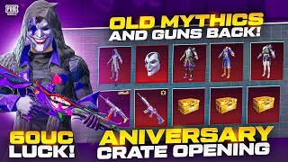 OLD FOOL SET IS BACK  ANNIVERSARY CRATE OPENING  20000 UC  FOOL M416  JOKER SCARL  PUBG MOBILE [upl. by Labors775]