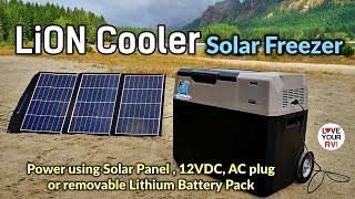 Reviewing the LiONCooler Solar Freezer  Model X40A wremovable lithium battery pack from ACOPOWER [upl. by Ahselrak]