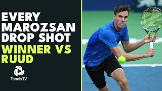 EVERY Drop Shot Winner By Fabian Marozsan vs Casper Ruud 🥵  Shanghai 2023 [upl. by Melliw162]