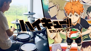 ハイキュー OP1 FULL  SPYAIR【イマジネーション imagination】Haikyuu  Drum Coverを叩いてみた [upl. by Aerehs]