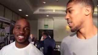 ANTHONY JOSHUA amp BEN LLEYEMI COUSINS TALK TO KUGAN CASSIUS  WEIGH IN  PRIZEFIGHTER [upl. by Iidnarb]