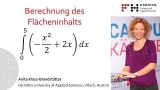 Berechnung des Flächeninhalts unter dem Graphen einer Funktion bestimmtes Integral [upl. by Dnob]