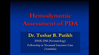 POCUS Session 5 Hemodynamic Assessment of PDA in a Neonate [upl. by Dreeda463]