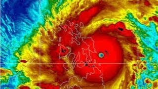 Super Typhoon Haiyan Makes Landfall [upl. by Kirven]