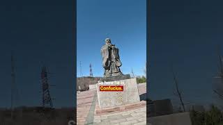 Meet Confucius in Yantai foreignerinchina confucius chinesephilosophy chinatravelvlog [upl. by Lezley]