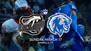 Columbus Lions  Amarillo Venom  AIFFootball  Week 1  ArenaFootball [upl. by Latricia]