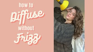 How To Diffuse Wavy Hair WITHOUT Frizz [upl. by Lon]