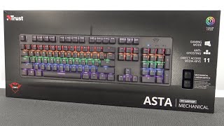 Trust GXT 865 Asta €49 Mechanical Gaming Keyboard [upl. by Danaher701]