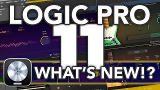 LOGIC PRO 11  Whats New in Logic 11 Stem Splitter AI Players Chord Track ChromaGlow amp MORE [upl. by Ifen]