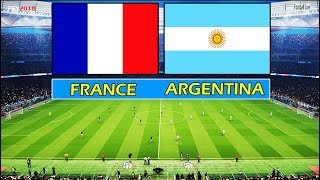 PES 2018  FRANCE vs ARGENTINA  Full Match amp Amazing Goals  Gameplay PC [upl. by Akenehs]