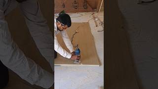 Laminate kating and pesting work woodworking shortvideo [upl. by Sabah]