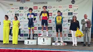 Aldo Taillieu is outstanding in the Belgian championships time trial U19 [upl. by Arinaid]