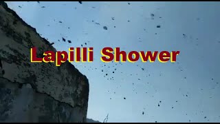 La Cumbre Vieja 2021 eruption Ballistics lapilli shower [upl. by Lola634]