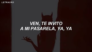 te invito a mi pasarela damisela tiktok LetraLyrics [upl. by Katine106]