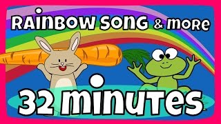 Rainbow colors song  10 other great kids songs  Kids Song Compilation  The Singing Walrus [upl. by Nevins]